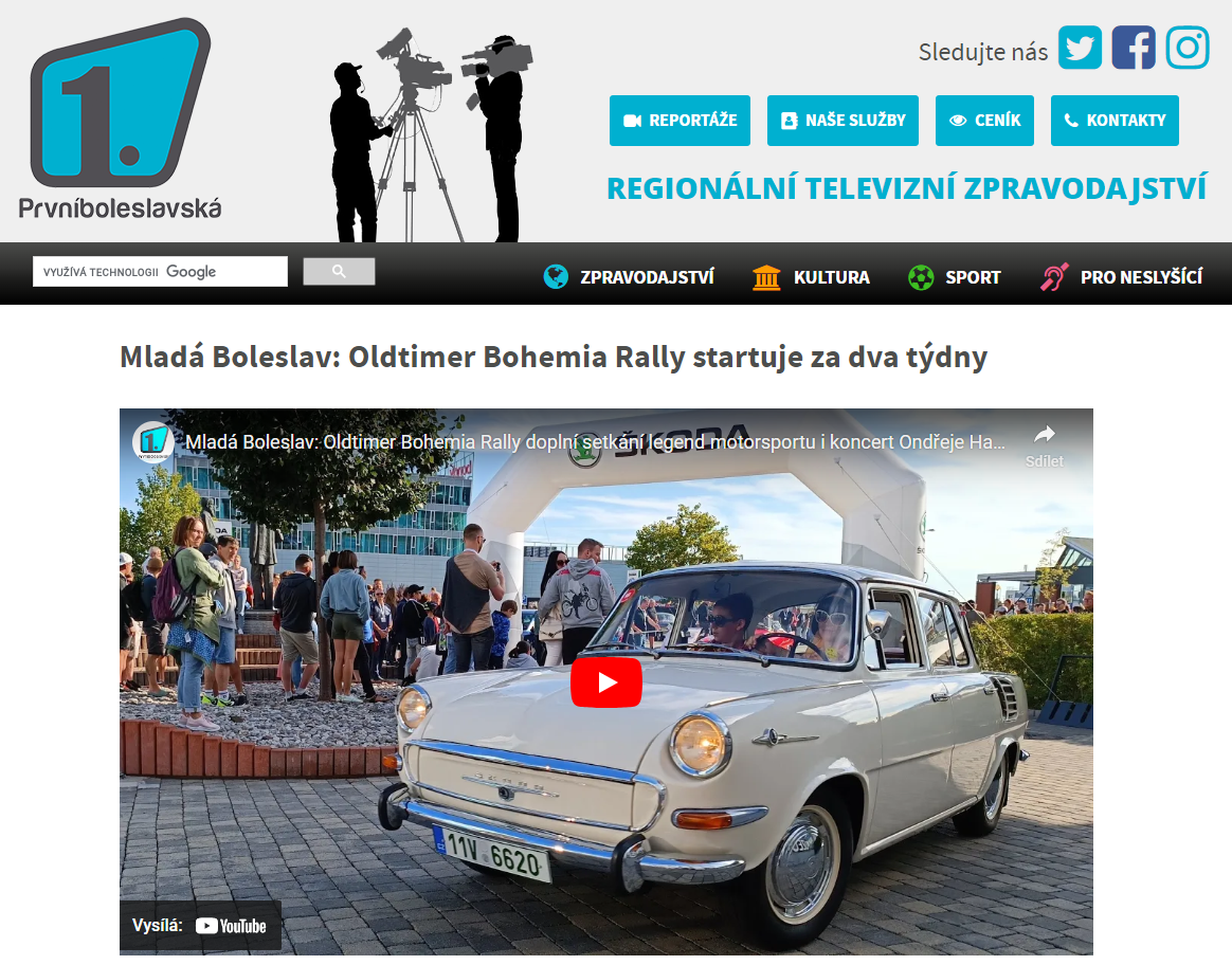 REPORTÁŽ V 1. BOLESLAVSKÉ TV / RALLY 2024