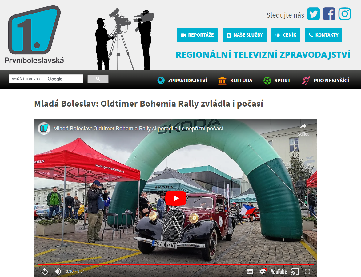 REPORTÁŽ OLDTIMER V 1.BOLESLAVSKÉ TV ...